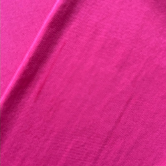 Eileen Fisher 100% silk bright coral sheer long sleeve top size small​ - Picture 8 of 9